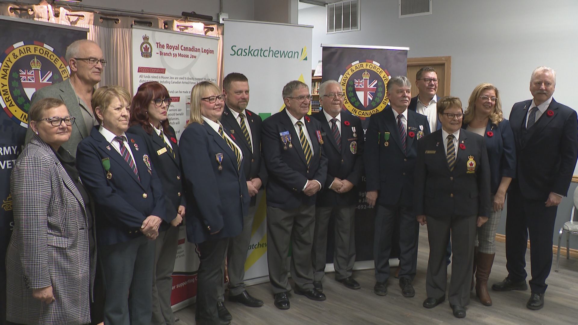 Saskatchewan Veterans Service Club Support Program funding announced in Moose Jaw