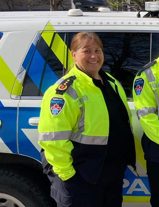 Photo of Hamilton paramedic Angela Schotsman, Community Superintendent.