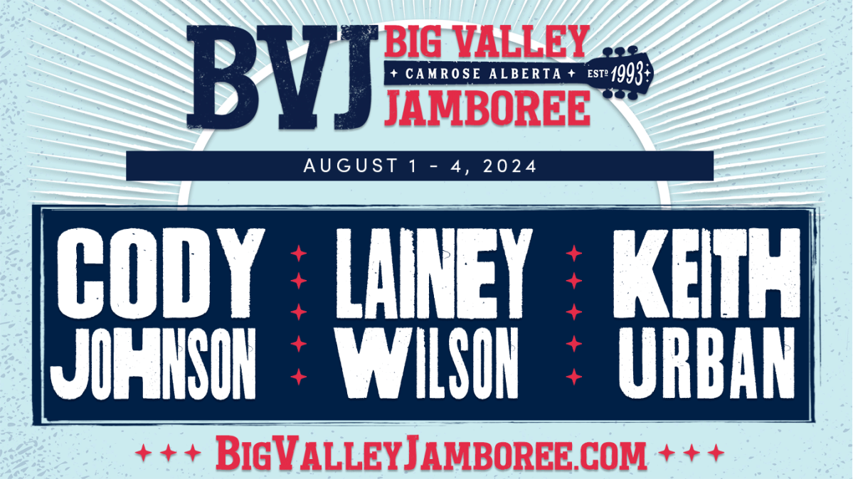 2024 Big Valley Jamboree; supported by Global Calgary & QR Calgary