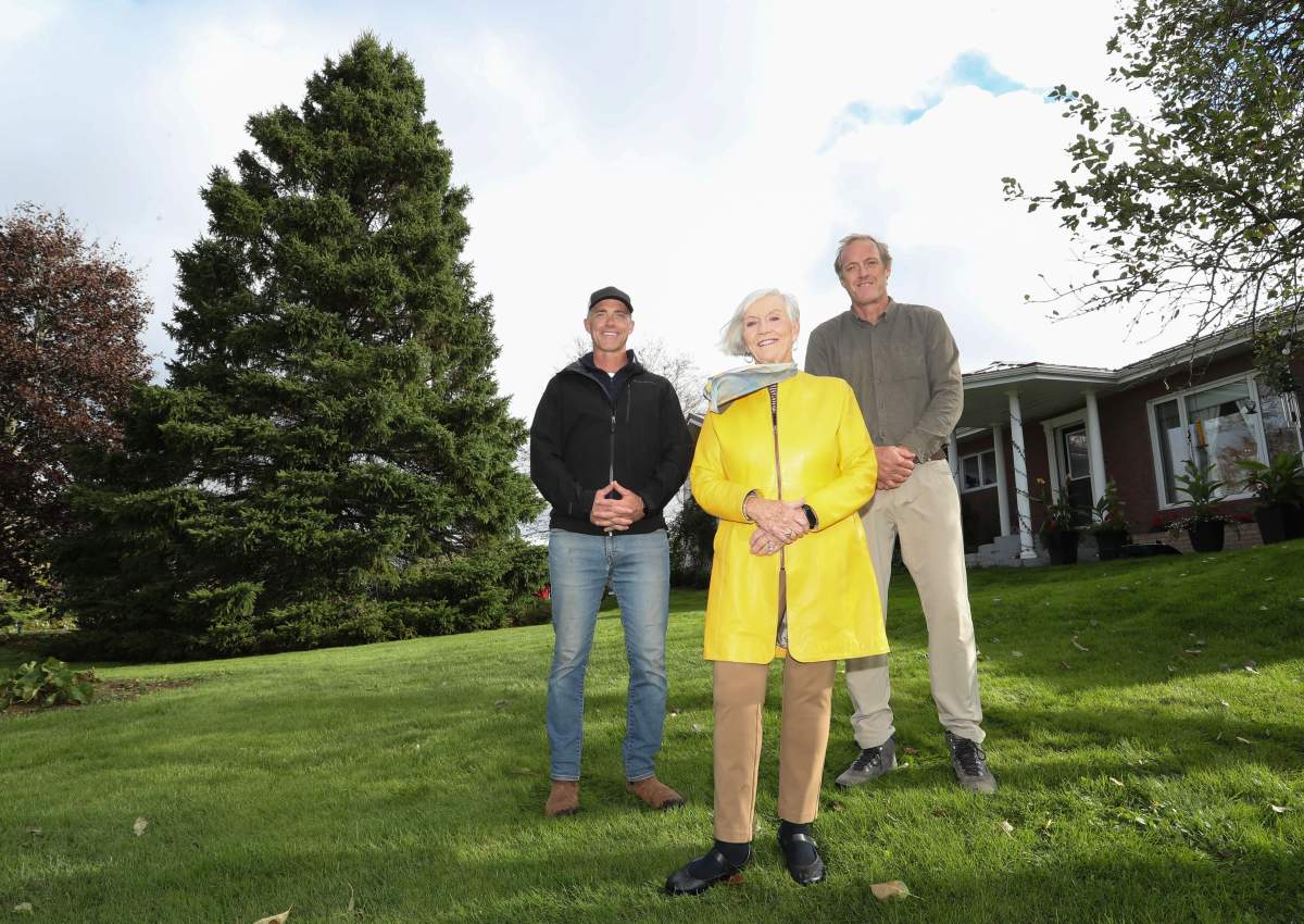 Bette Gourley says she and her family decorated the tree together until it got too tall.