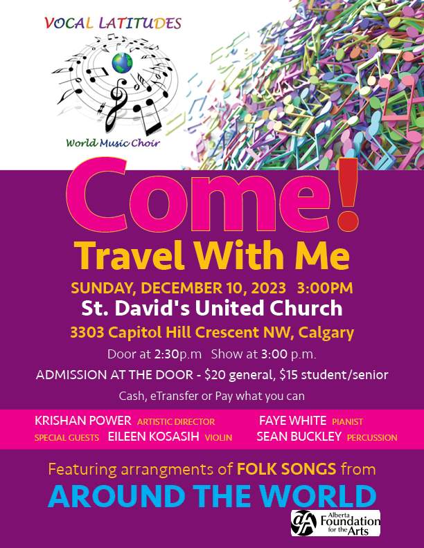 Come Travel With Me – Vocal Latitudes World Music Choir - image