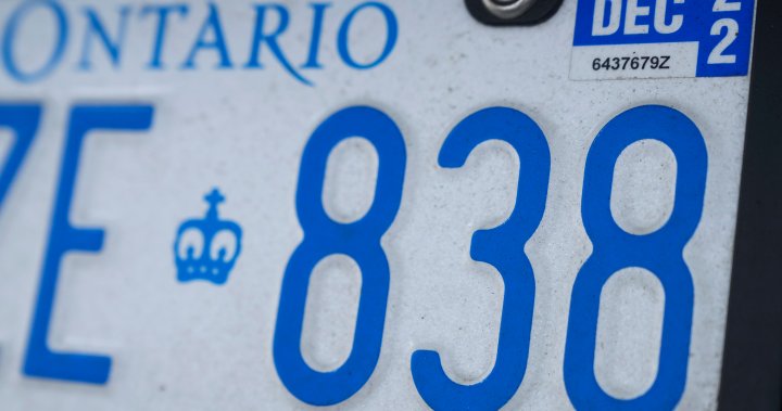 Нерегистрираните регистрационни табели в Онтарио скочиха след премахването на таксите за подновяване