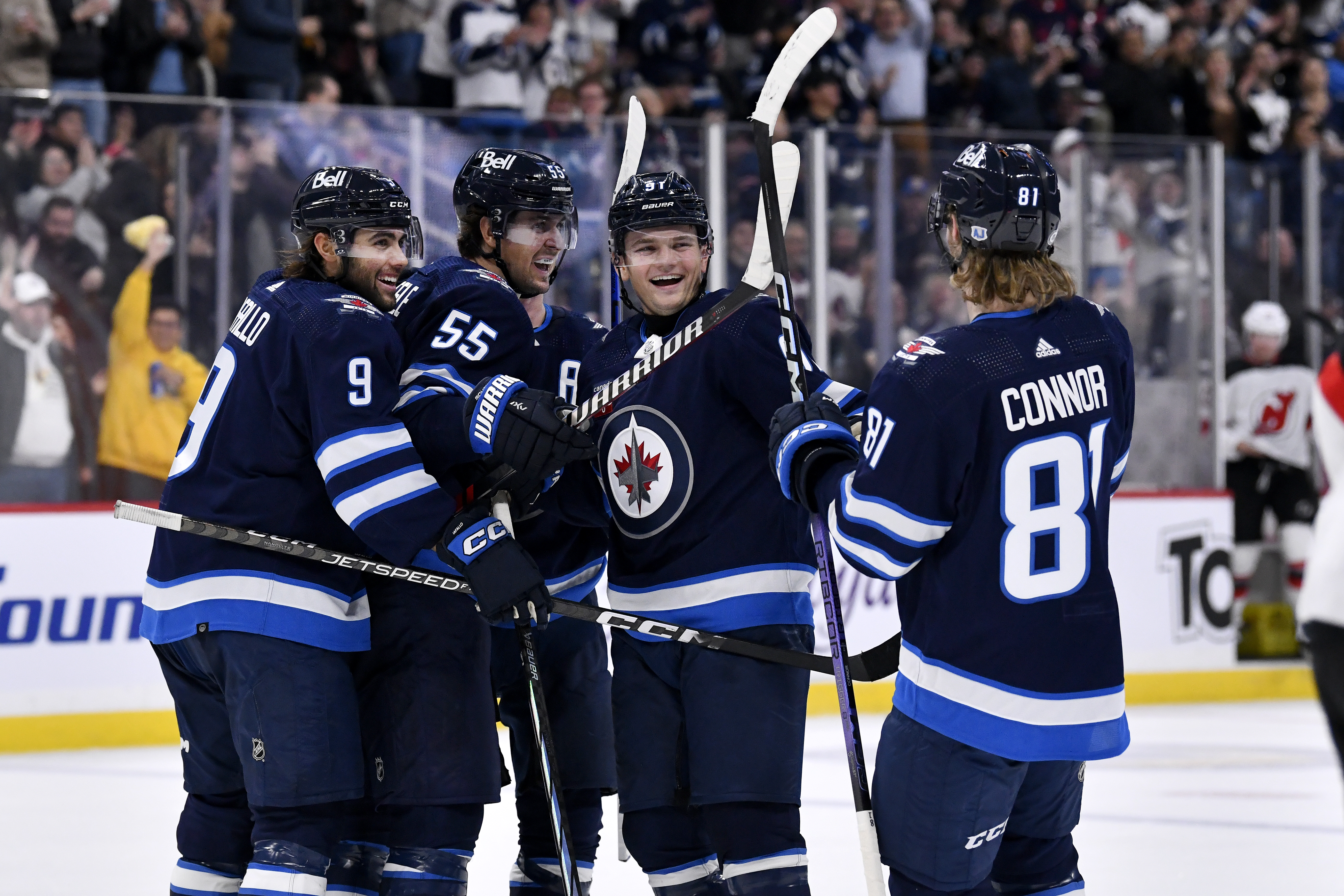 Connor, Ehlers Each Score Twice As Jets Double-up Devils 6-3 - Winnipeg ...