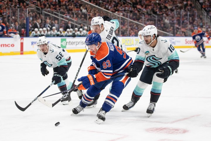 Edmonton Oilers come back from two-goal deficit to beat Kraken