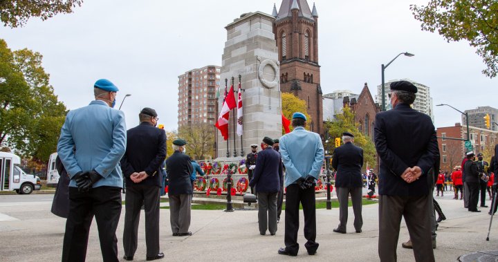 London, Ont. Remembrance Day ceremony draws large crowd
