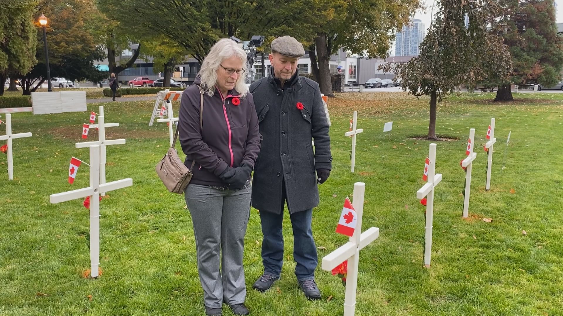 Family of WWII veteran killed in action touched by Field of Crosses memorial in Kelowna