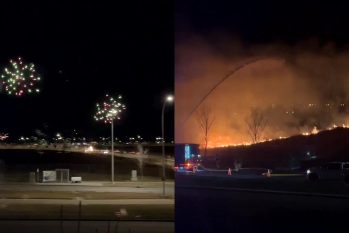 Edmonton firefighters respond to 22 fires, 54 fireworks complaints Sunday night