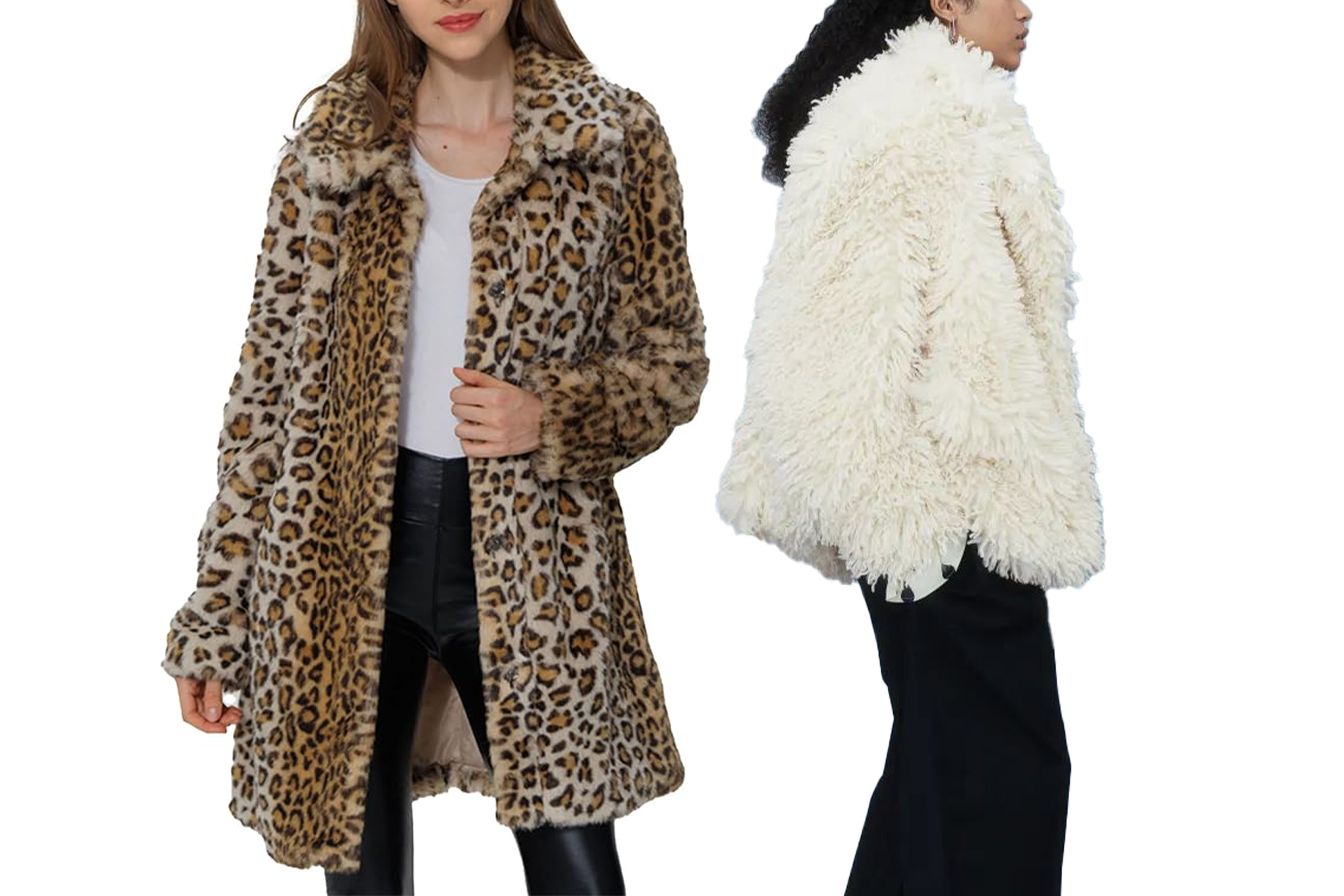 Fluffy jackets for winter and fall