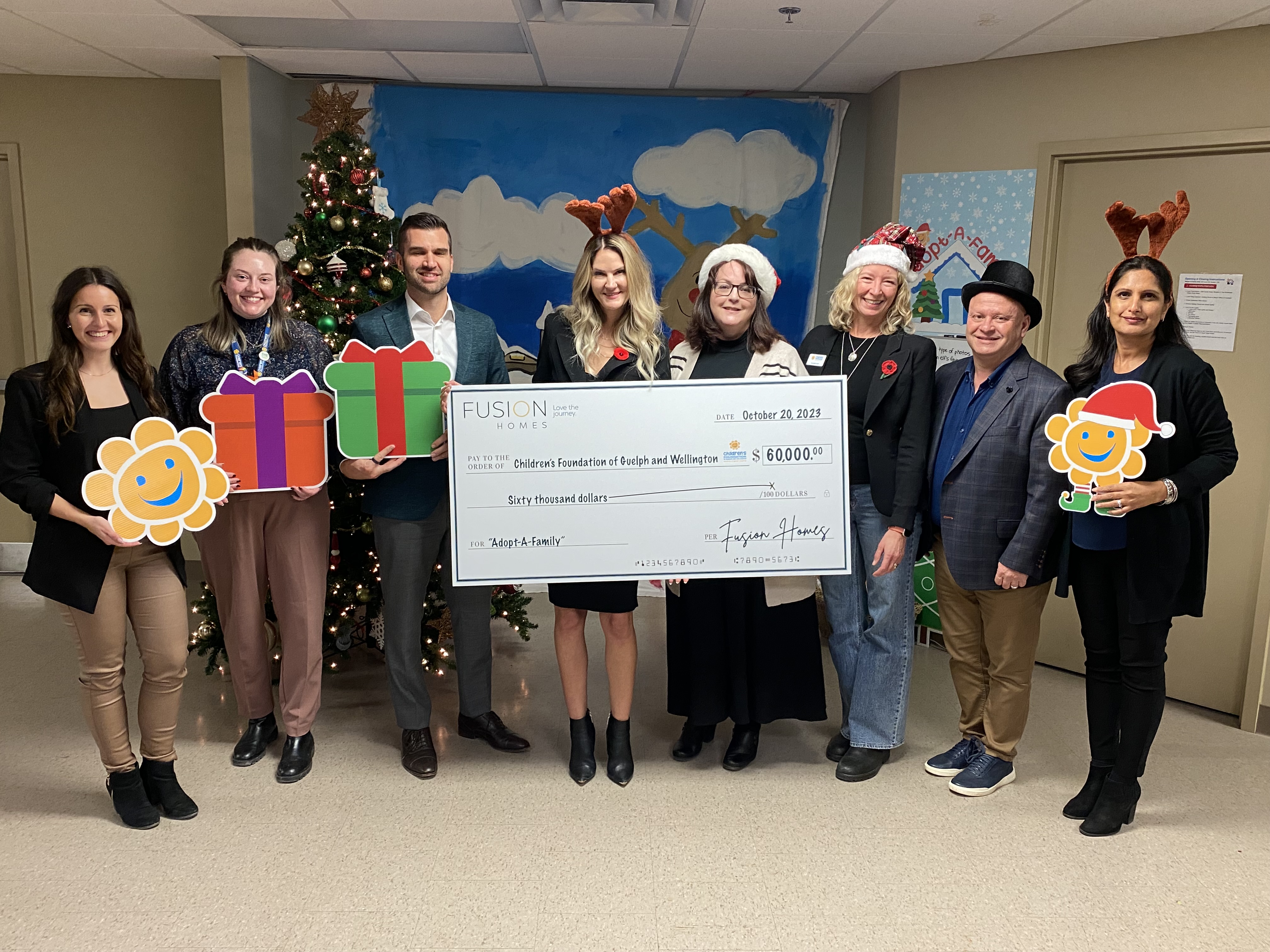 Fusion Homes adds joy to Guelph families through donation to Adopt-a-Family program