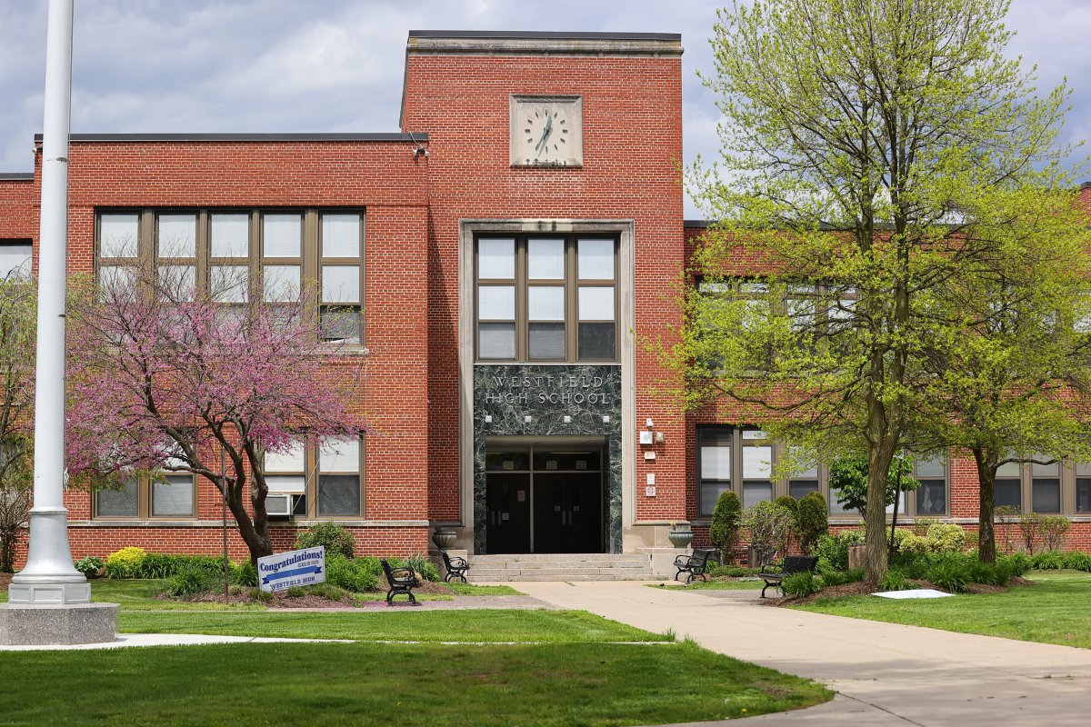 File photo of Westfield High School, which is at the centre of a scandal after a male student allegedly used an AI website to create deepfake pornographic content of female classmates.