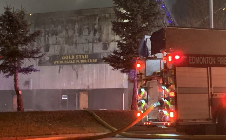 A spokesperson for Edmonton Fire Rescue Services said firefighters were called to a blaze in the area of 96th Street and 31st Avenue at about 10:40 p.m. on Sunday night.