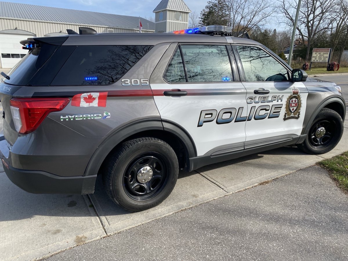Guelph police say one woman wasn't seriously hurt following a collision in west end parking lot on Thursday morning. She was treated in hospital after hitting a light post.