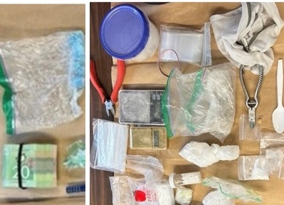 Guelph police seized drugs, paraphernalia, and more after stopping a stolen vehicle.