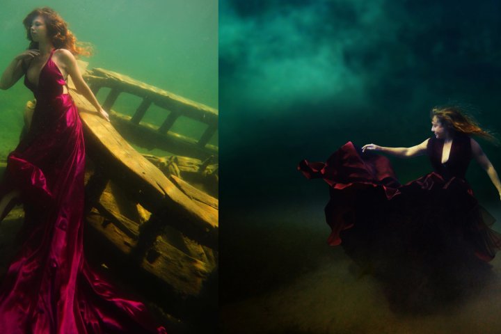 Ontario photographer sinks to new depths for underwater photos with a model