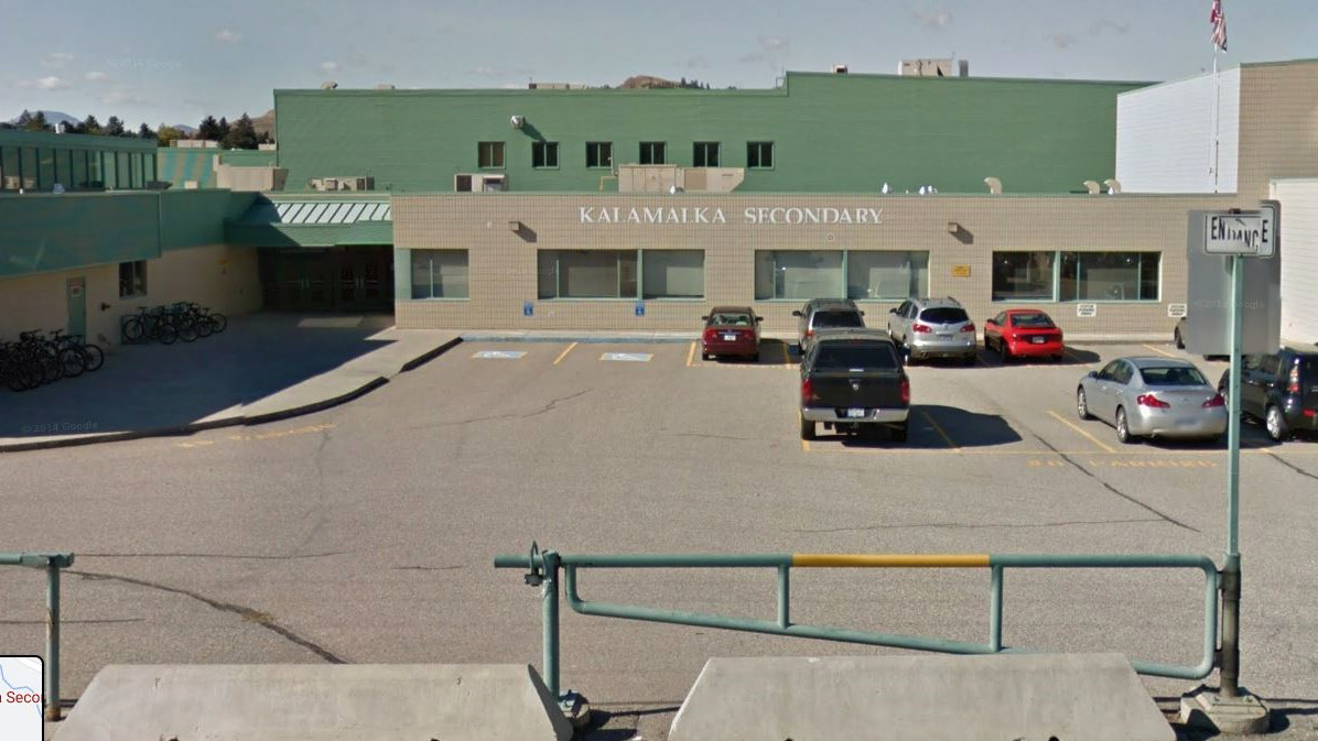 File photo of Kalamalka Secondary School in Coldstream, B.C.
