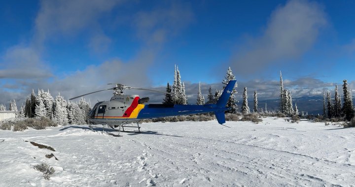 Police helicopter rescues stranded motorist after truck gets stuck in backcountry
