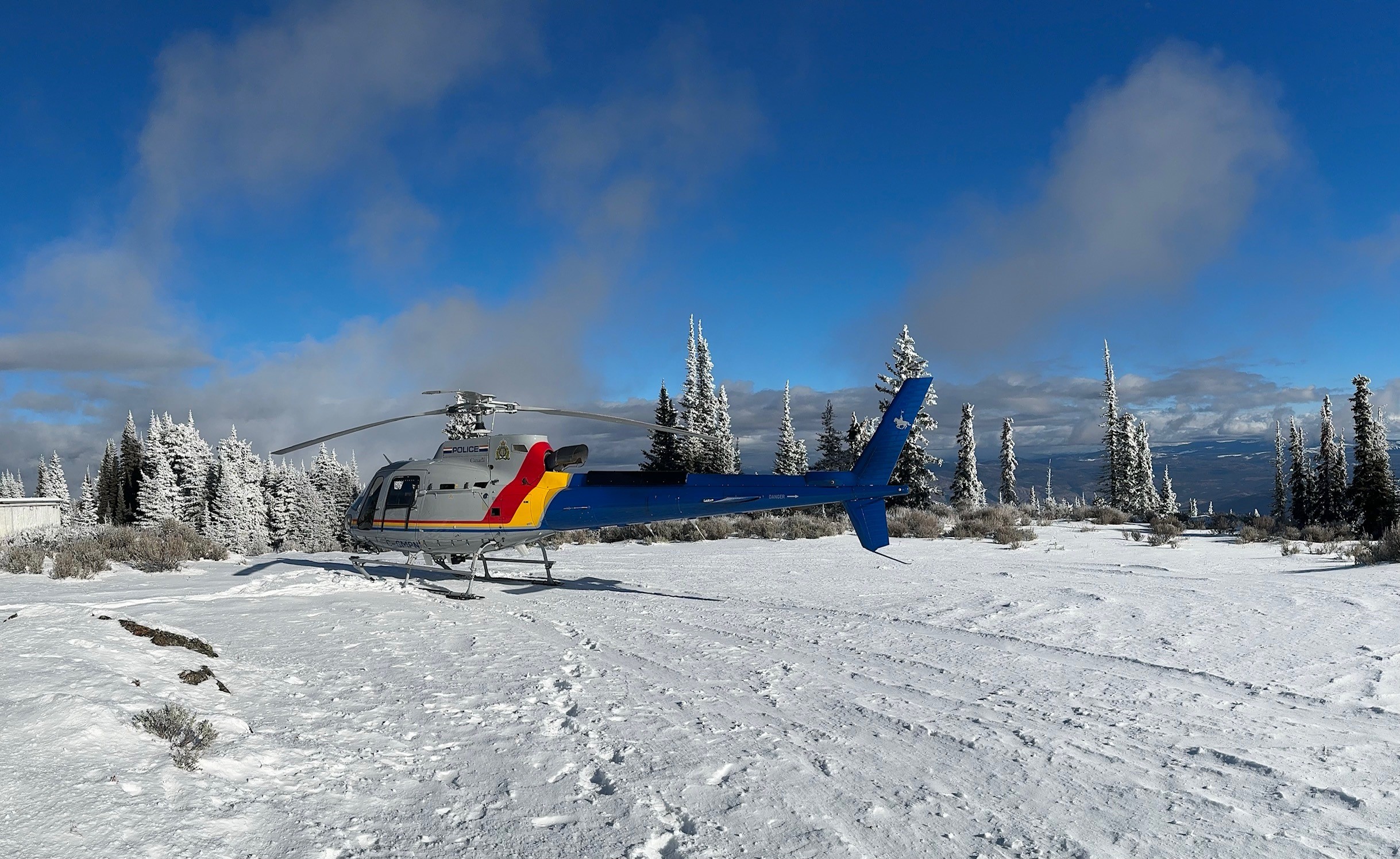 Police helicopter rescues stranded motorist after truck gets stuck in backcountry