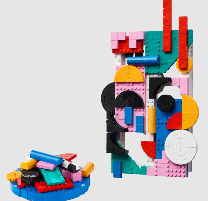 LEGO modern art kit.