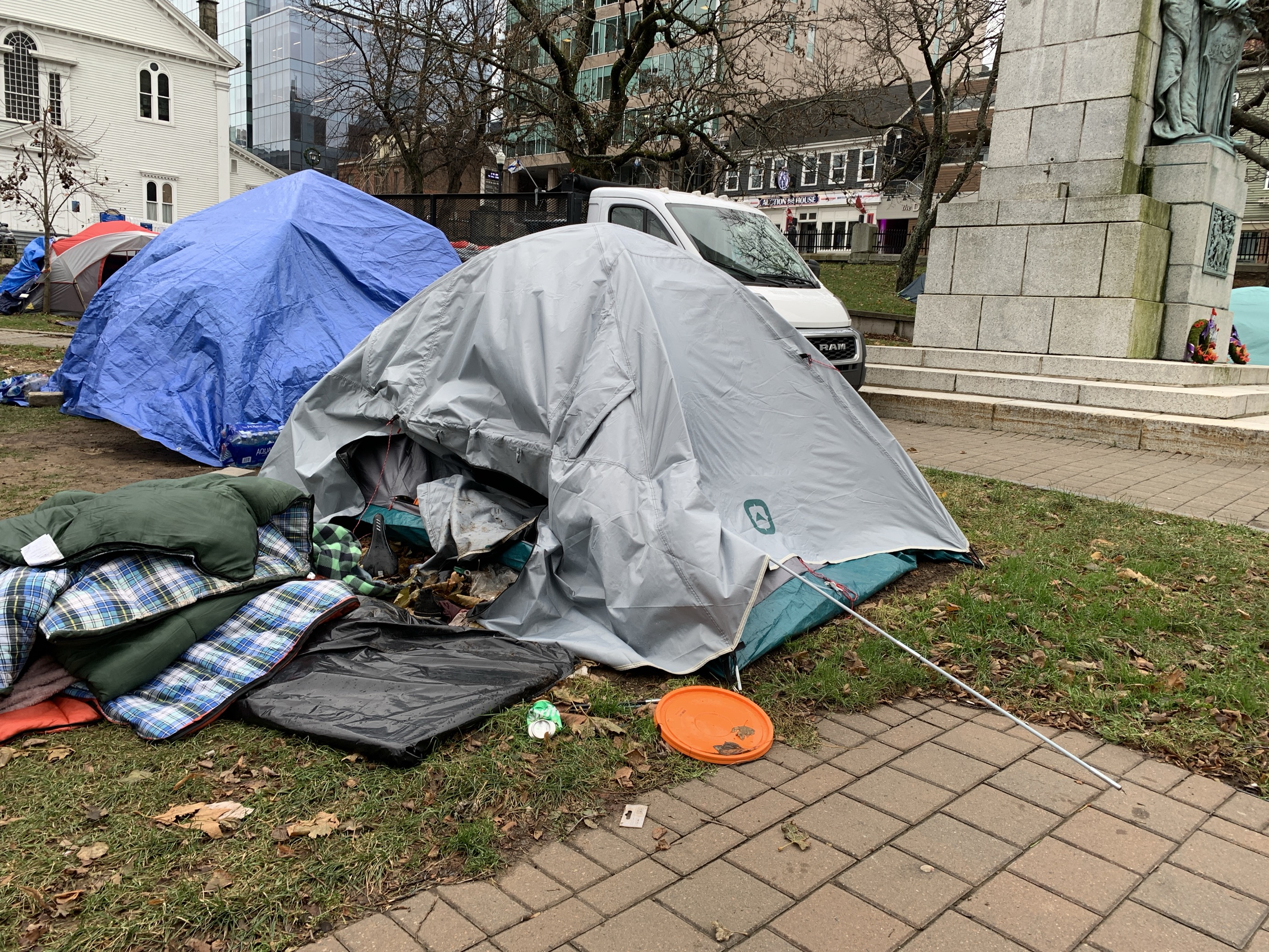 ‘This is all they have’: Wind storm destroys tents for unhoused in Halifax
