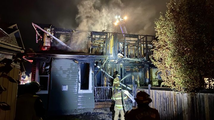Nobody was injured but an overnight fire on the northwestern edge of Edmonton caused significant damage to a duplex, fire officials said early Monday morning. Crews were called to a home in the area of 205 Street and Trumpeter Way at about 1 a.m.