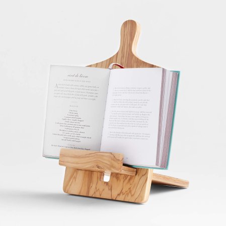Olivewood Cookbook and Tablet Stand - Black Friday