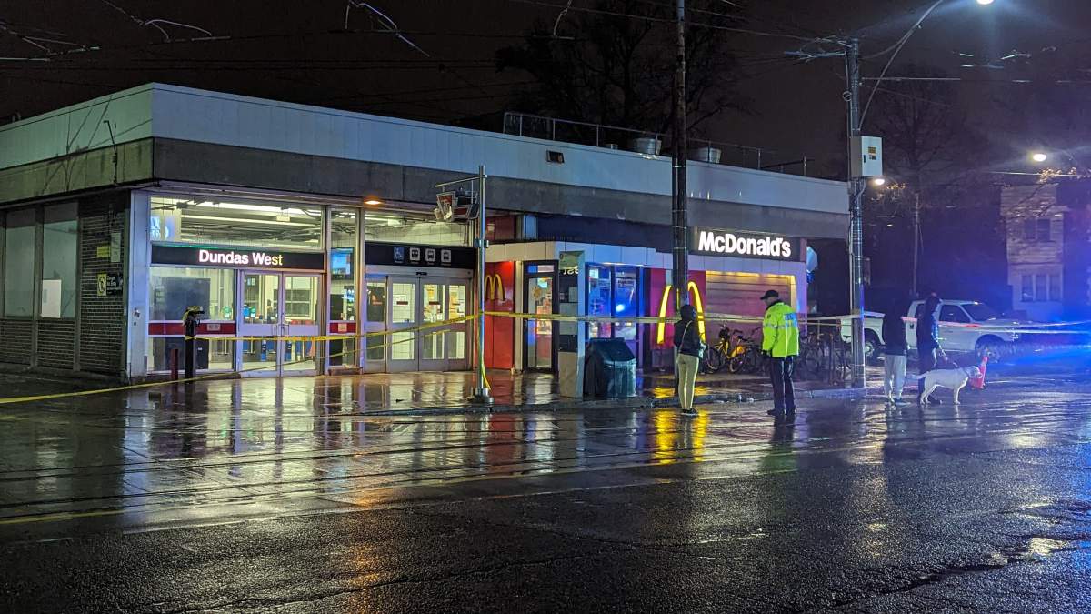 Police investigate stabbing on Nov. 26, 2023.