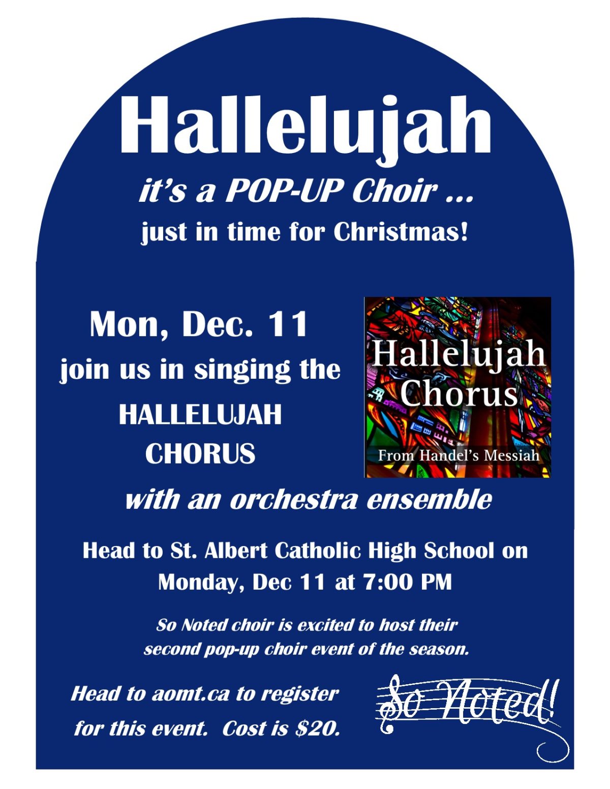 Hallelujah! It’s a POP-UP CHOIR - image