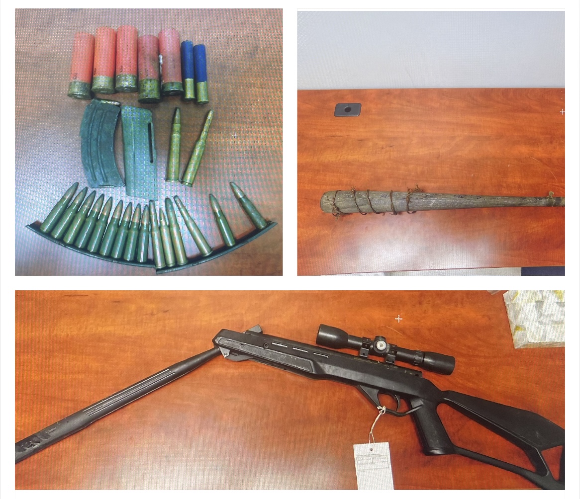 In addition to stolen property, Manitoba RCMP seized weapons from a home Oct. 18.