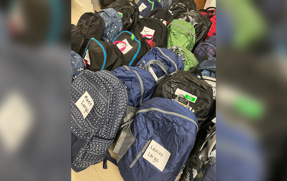These backpacks were prepared for a previous Light Up A Life campaign.