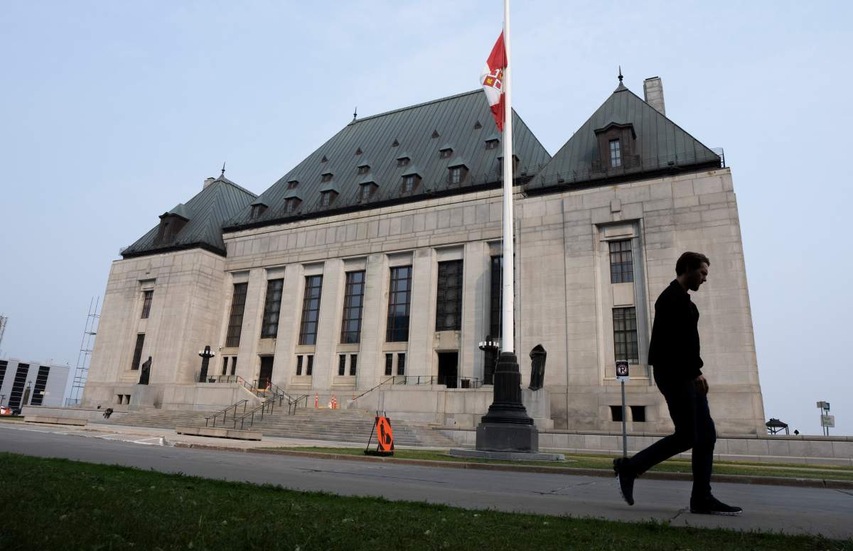 File photo of the Supreme Court of Canada in Ottawa, Ont.
