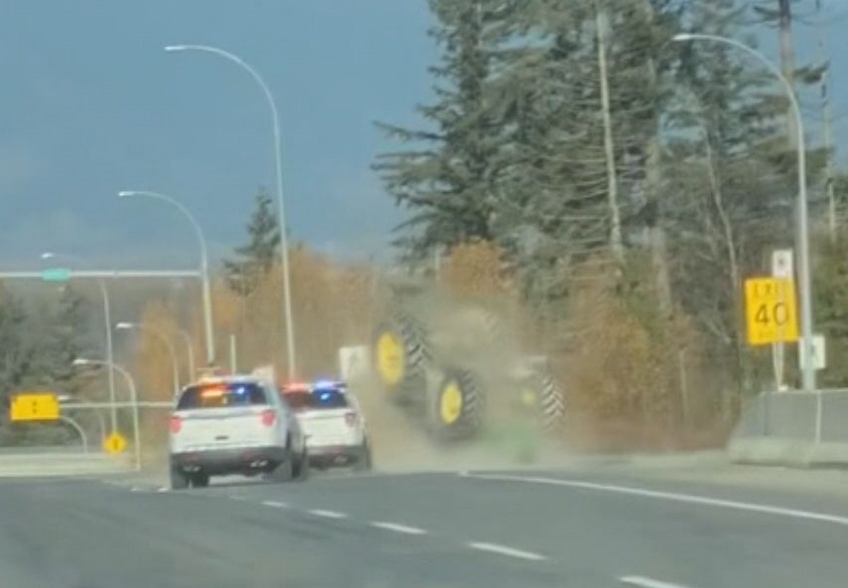 Wife of tractor driver speaks day after police chase in Surrey