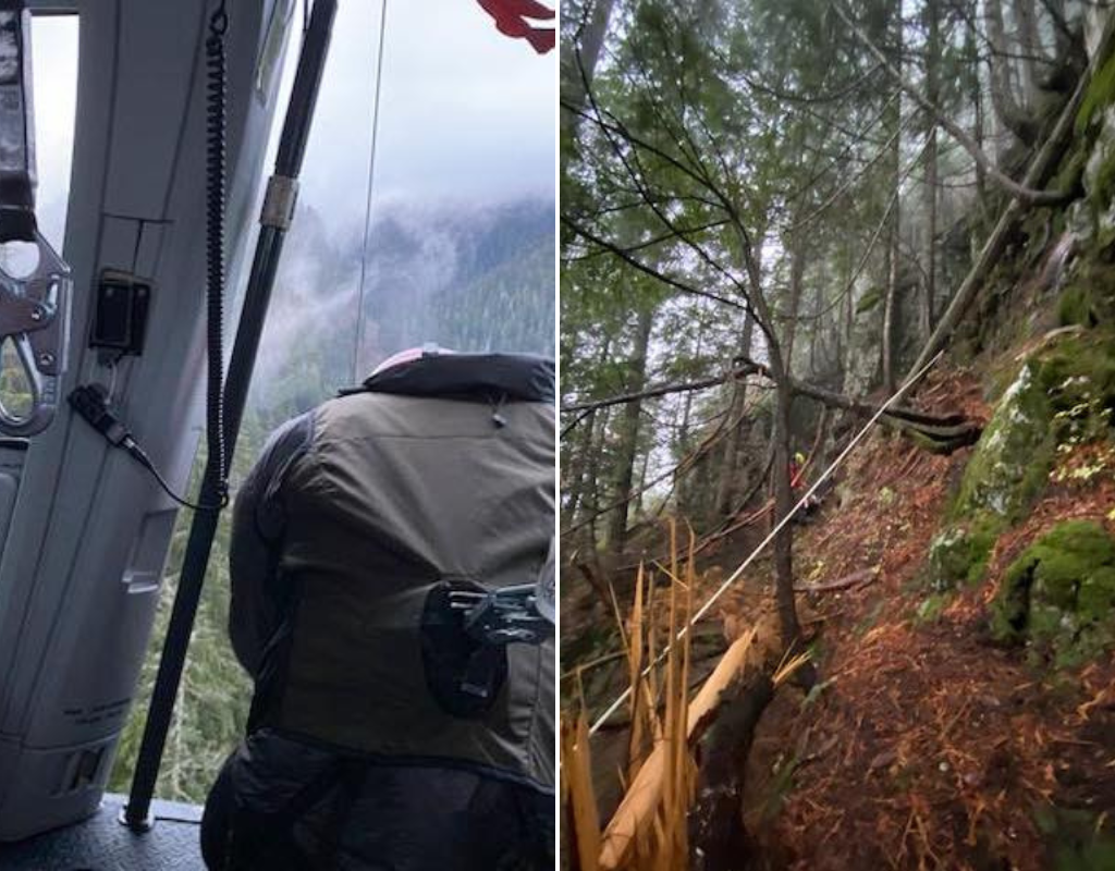 North Shore Rescue managed to save a hiker after he became stranded on the north side of Mount Fromme following a non-existent trail on Google Maps.