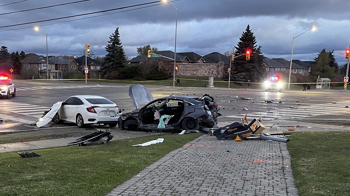 Overnight crash in Brampton sends 3 people to hospital