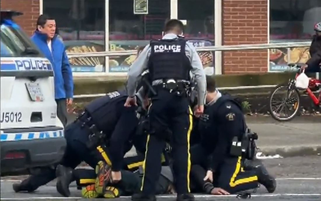 Video Captures Arrest Of Man Accused Of Trying To Disarm Burnaby RCMP ...