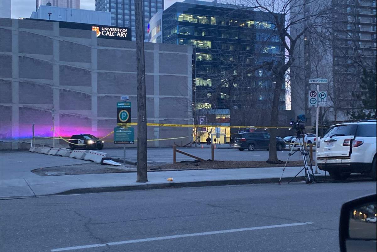 Calgary police are investigating the discovery of a body near Eighth Avenue S.W. and Ninth Street S.W.
