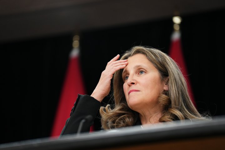 Freeland meeting finance ministers to discuss Alberta’s CPP exit proposal