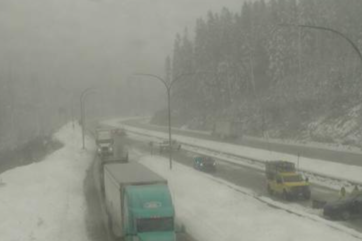 Vehicle incident forces closure of Coquihalla Highway southbound at Zopkios