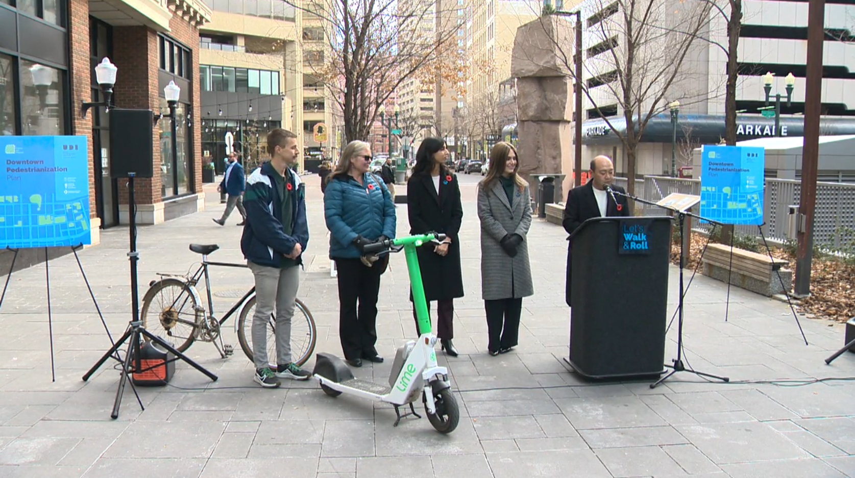Edmonton groups pushing to make downtown friendlier to pedestrians, cyclists