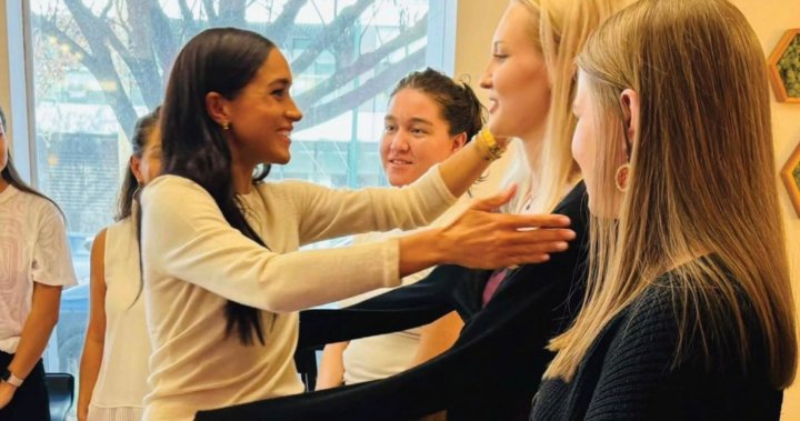 Duchess of Sussex Meghan Markle visits Vancouver teen girl charity