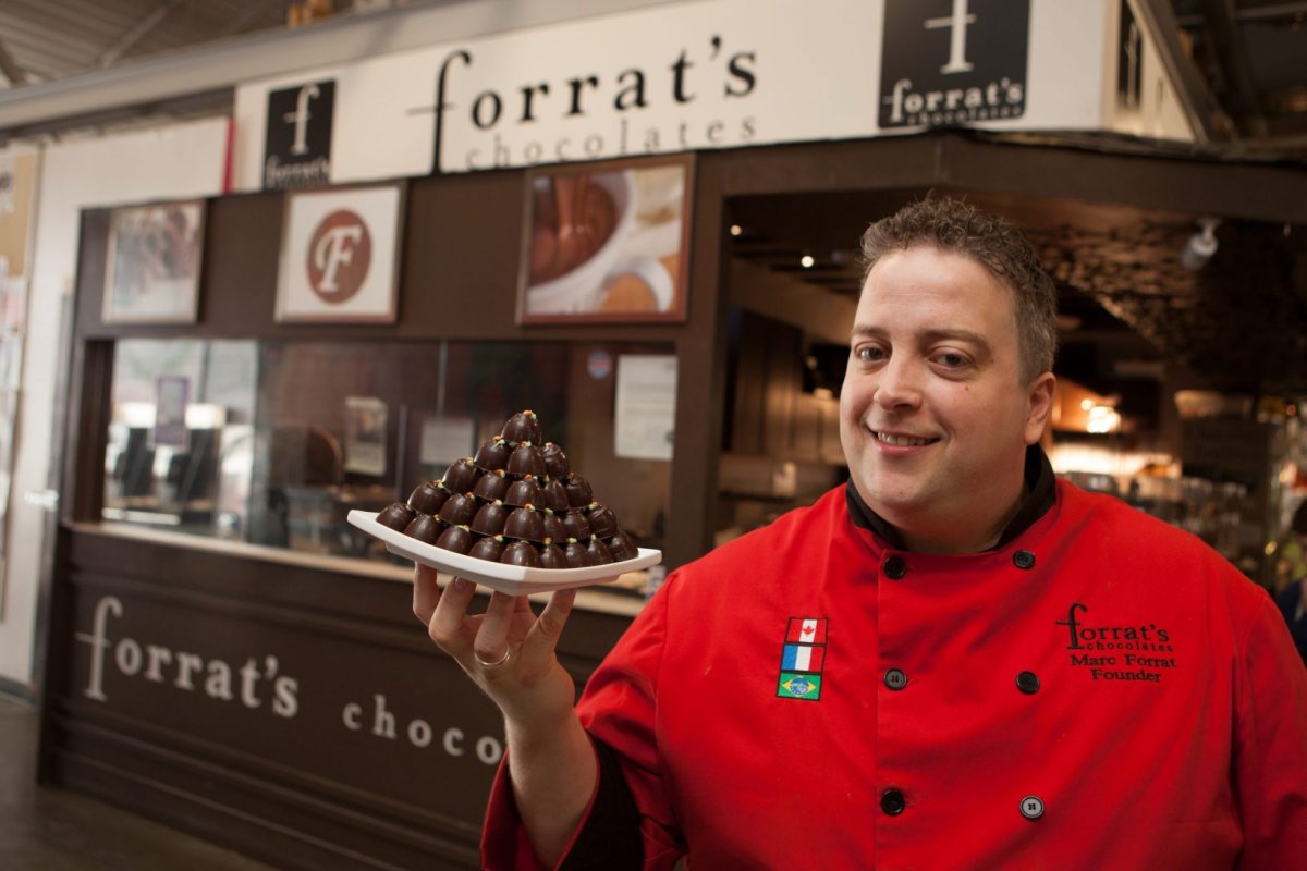 Marc Forratt of Forrat's Chocolates.