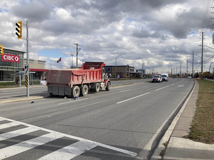 Woman in critical condition after being hit by truck in Vaughan
