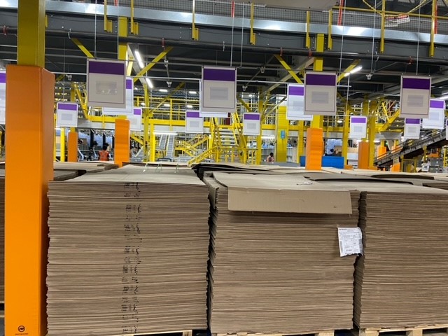 Amazon YEG2 fulfilment centre in Acheson, Alta., on Dec. 19, 2023.