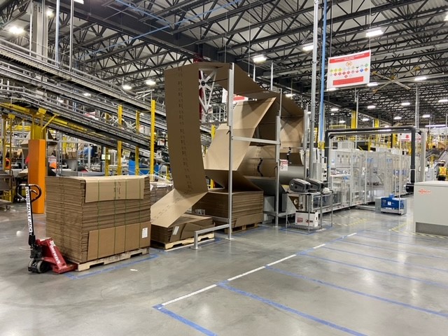 Amazon YEG2 fulfilment centre in Acheson, Alta., on Dec. 19, 2023.