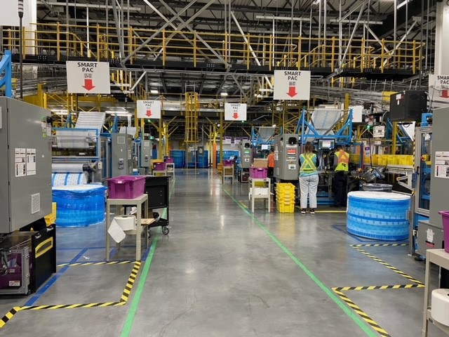 Amazon YEG2 fulfilment centre in Acheson, Alta., on Dec. 19, 2023.