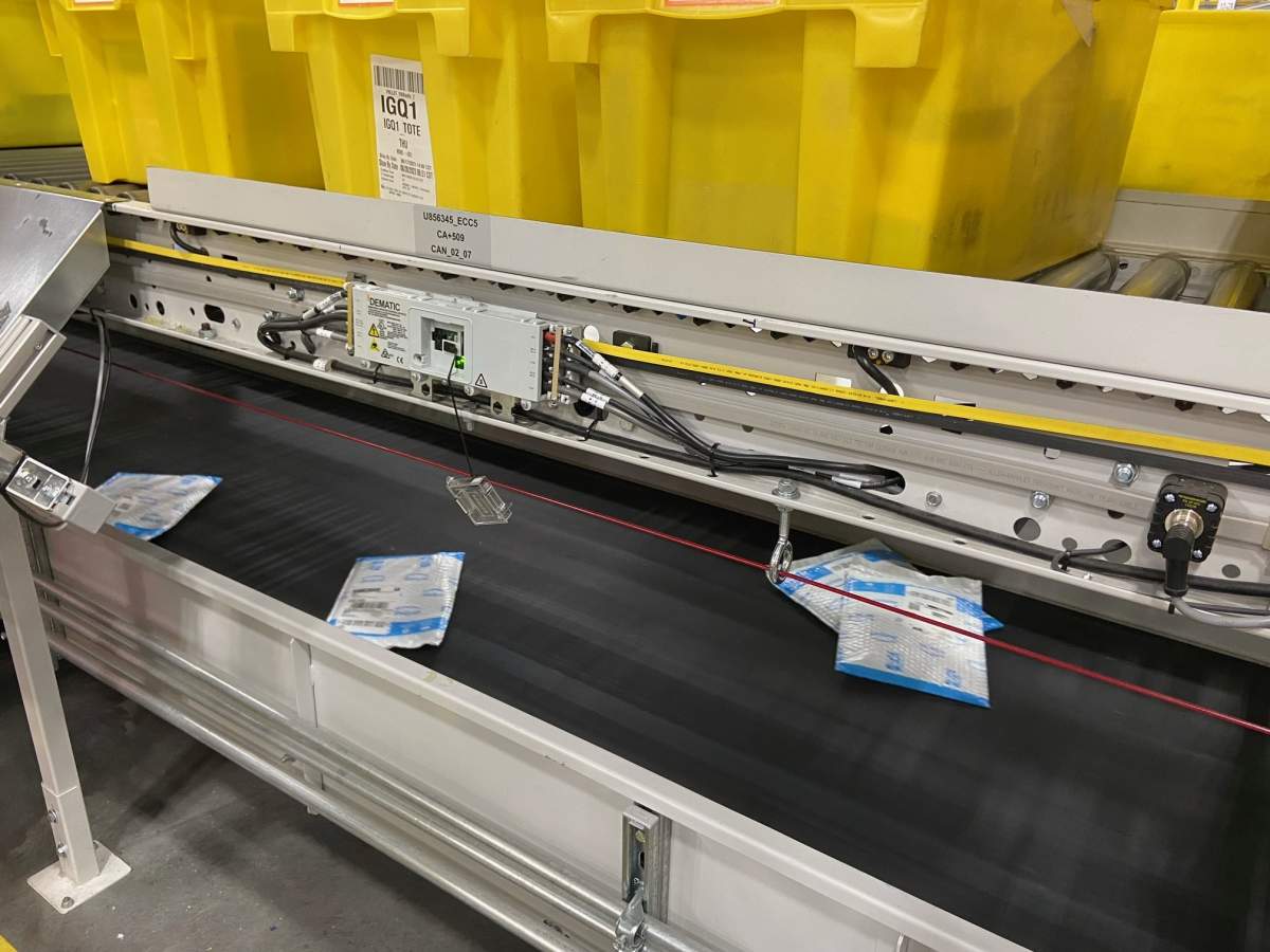 Amazon YEG2 fulfilment centre in Acheson, Alta., on Dec. 19, 2023.