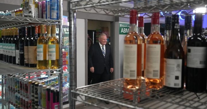 Правителството на Онтарио обяви че продажбите на бира вино сайдер
