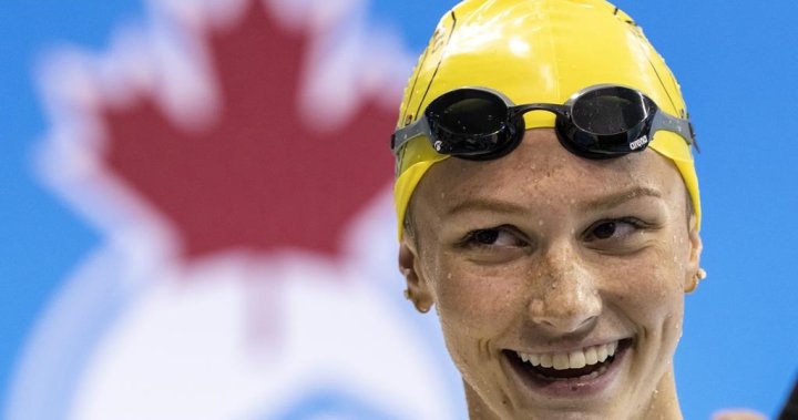 La nageuse de 17 ans Summer McIntosh nommée athlète féminine de l’année par la Presse Canadienne – National