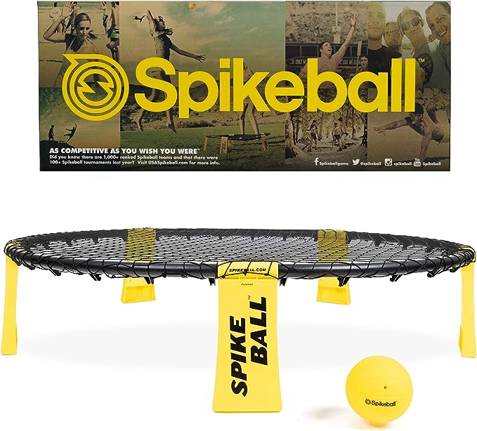 A Spikeball set.