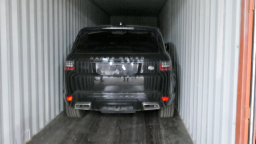 Stolen vehicle in container