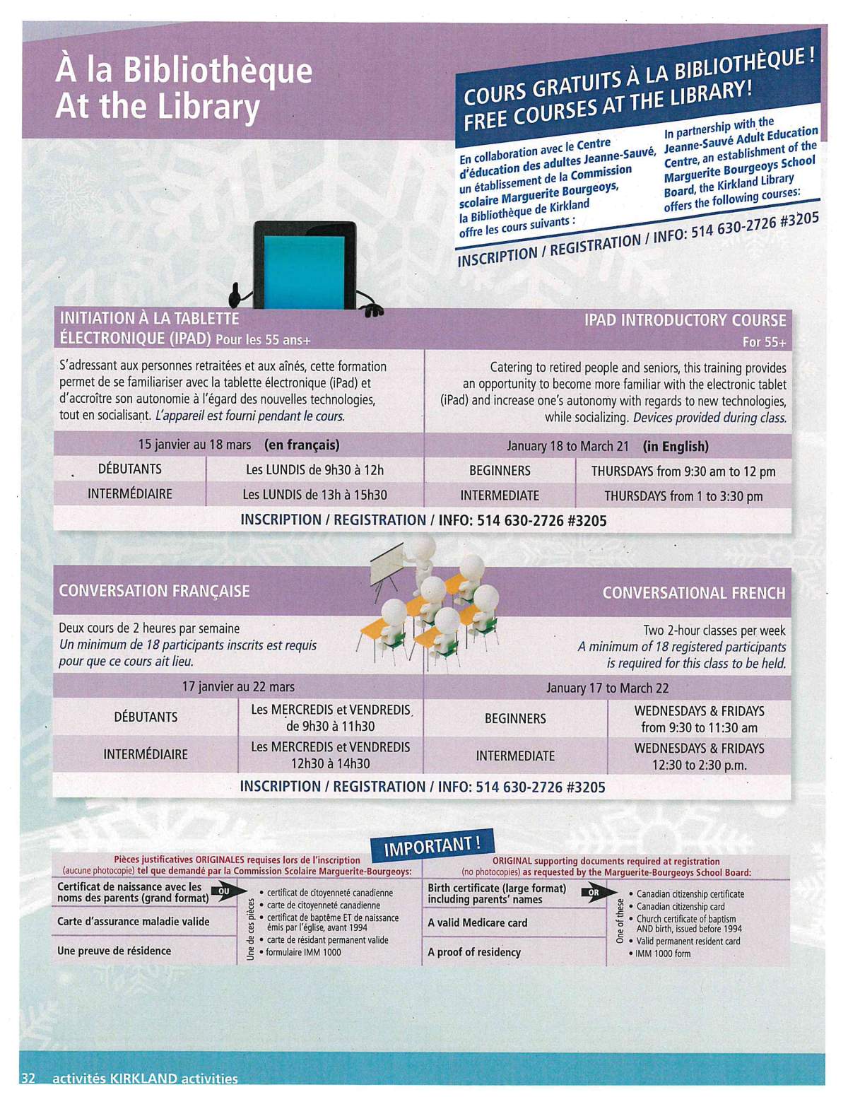 Conversational French at the Kirkland Library - image